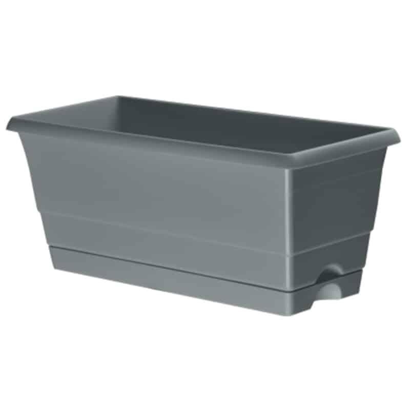 Mini Jardinière grise 25 cm + réservoir