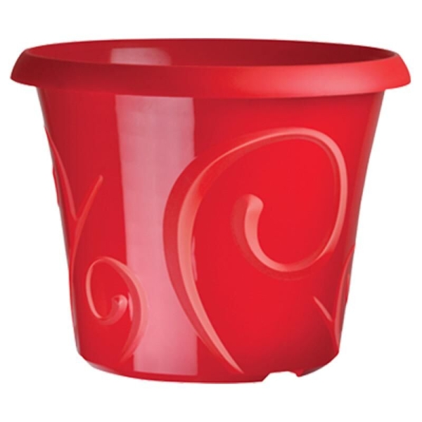 Pot de fleur Volutes Rouge 23 cm