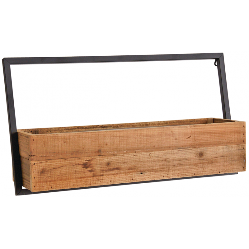 Jardinière murale en bois métal 64 cm