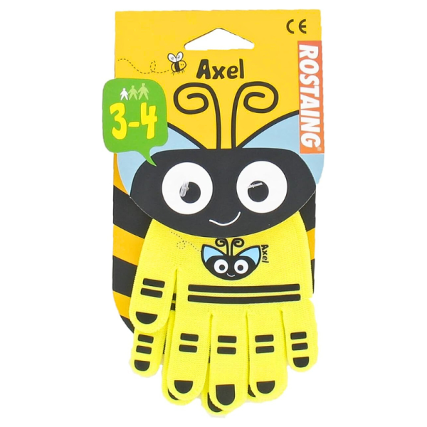 Gants enfants motif abeille 3 à 8 ans