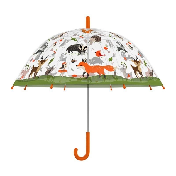 Parapluie enfant transparent Forêt