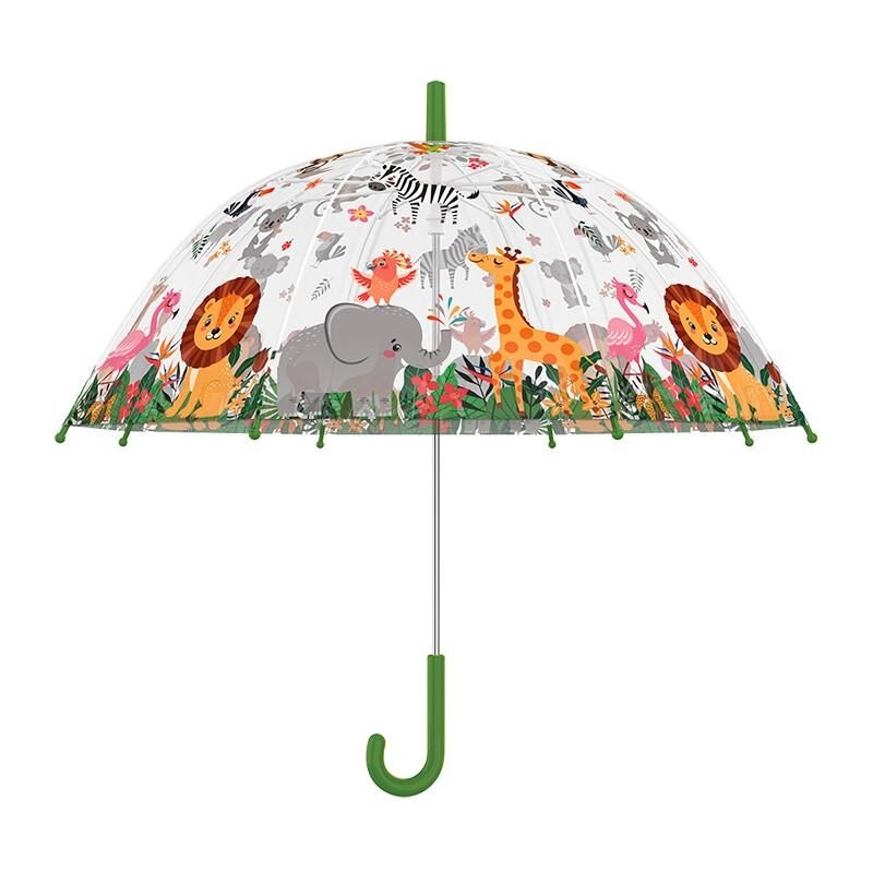 Parapluie enfant transparent Jungle