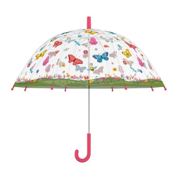 Parapluie enfant transparent Papillons