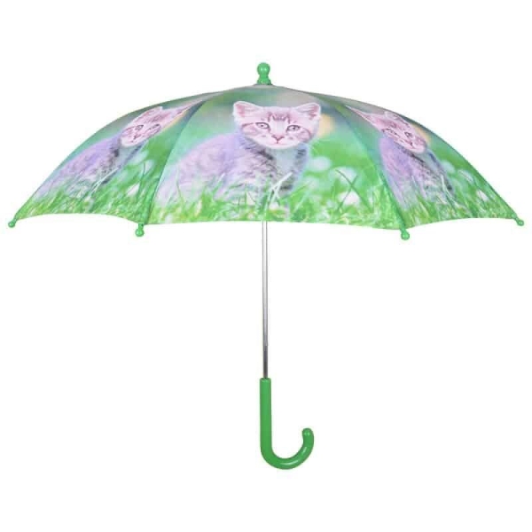 Parapluie pour enfant design chaton gris