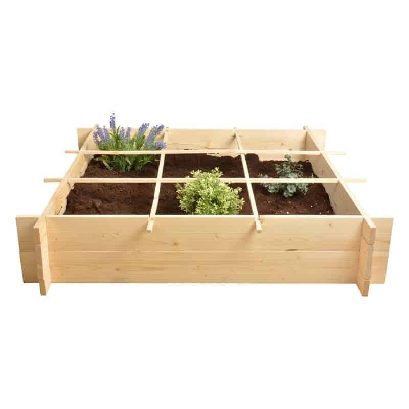 Carré Potager en bois 1 mètre x 1 mètre