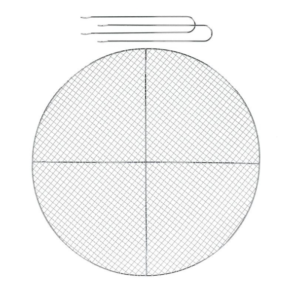 Grille barbecue ronde en maille 60 cm