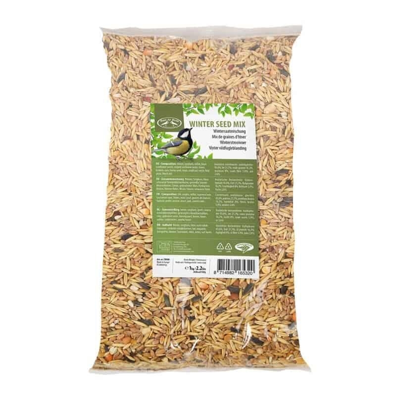 Mix de graines hiver 1kg pour oiseaux