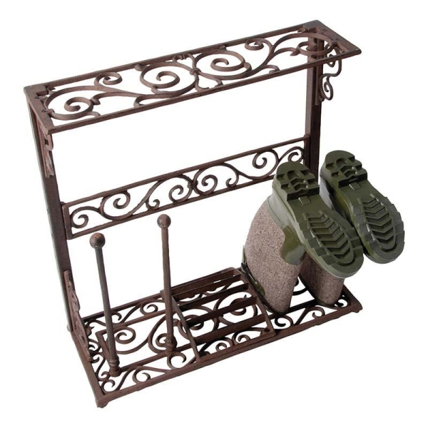 Porte bottes Exterieur de Jardin en Fonte