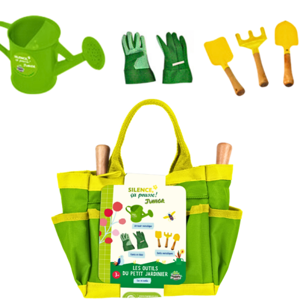 Kit outils de jardinage enfant Silence ça pousse