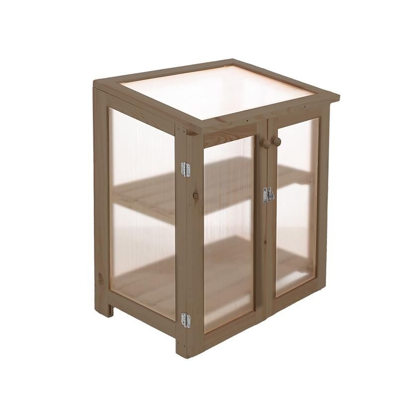 Mini serre d'intérieur en Bois et polycarbonate