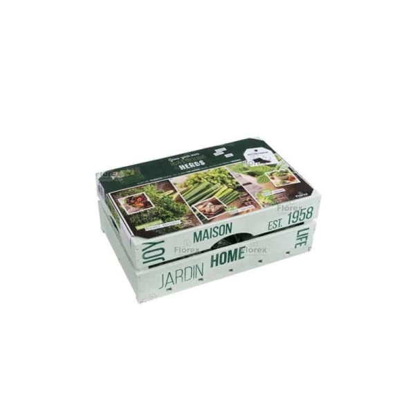 Kit Herbes aromatiques en caisse bois