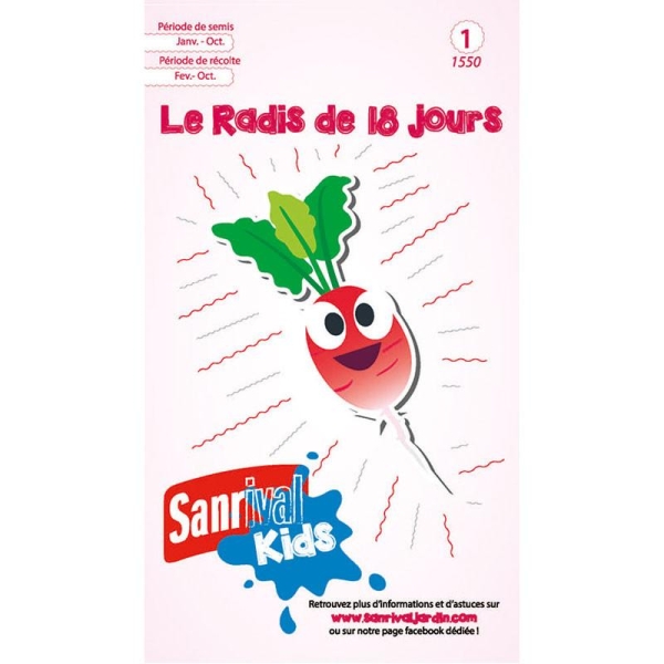 Graines Radis 18 jours pour Enfants