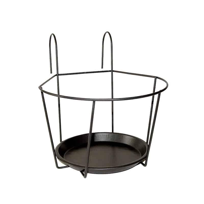 Support pot rond pour balcon 14 cm