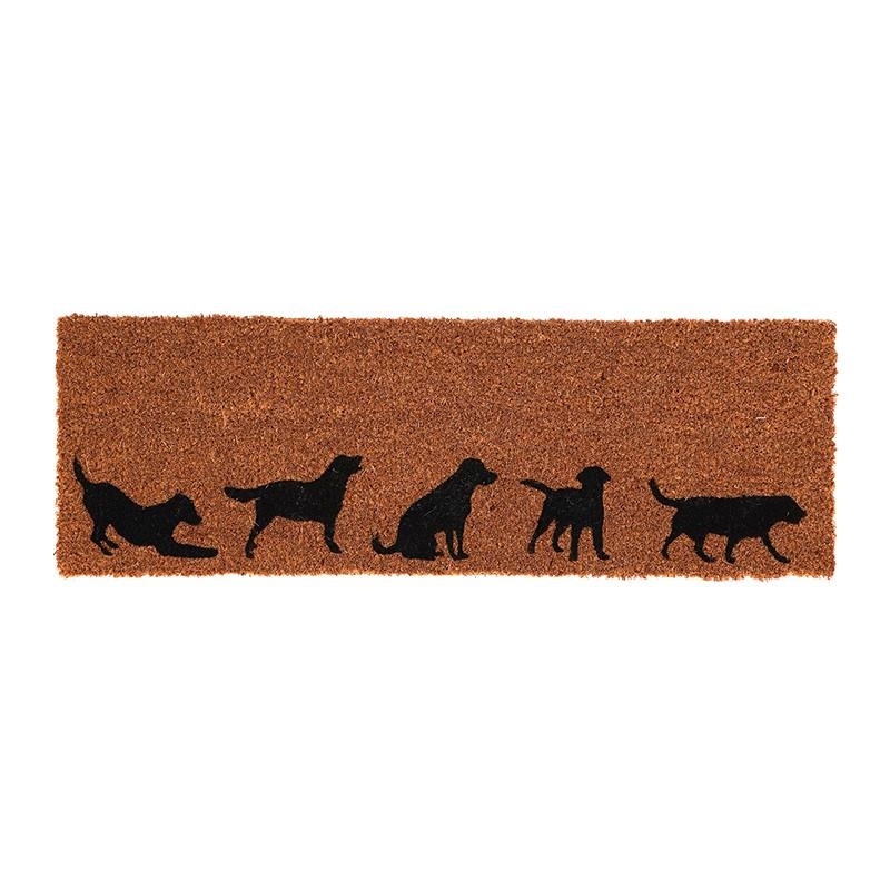 Tapis entrée coco chiens 77x25cm