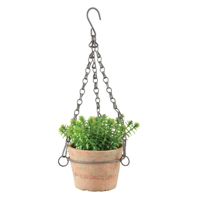 Pot suspendu en terre cuite 10 cm