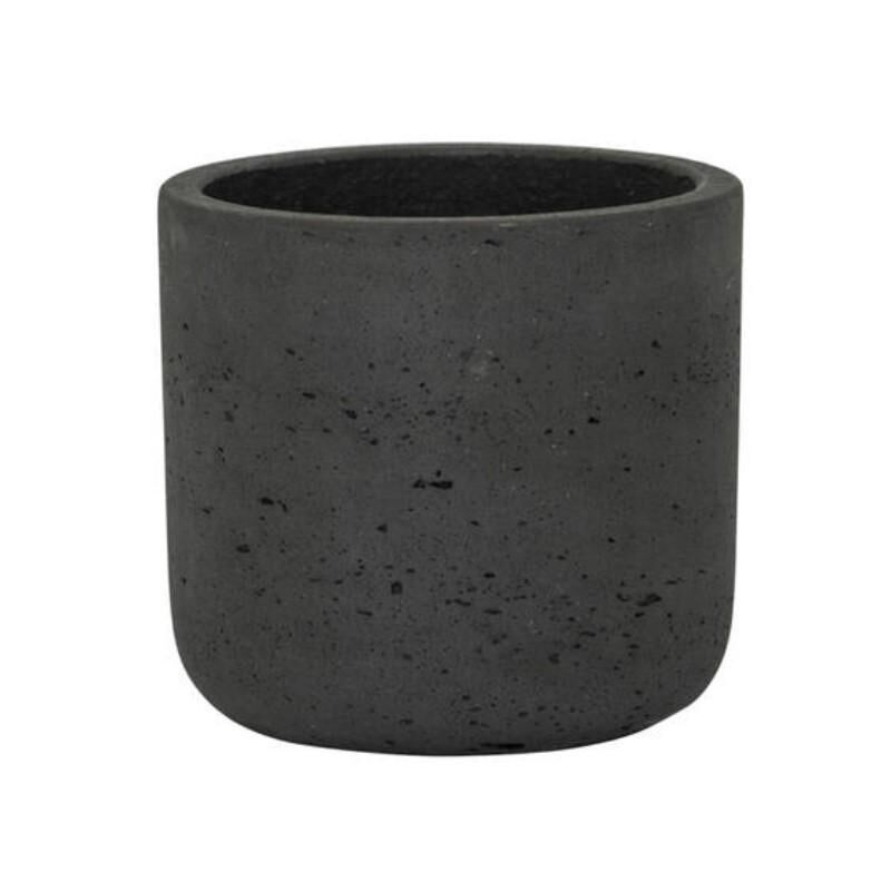 Pot Charlie XXS Noir Effet béton 10cm