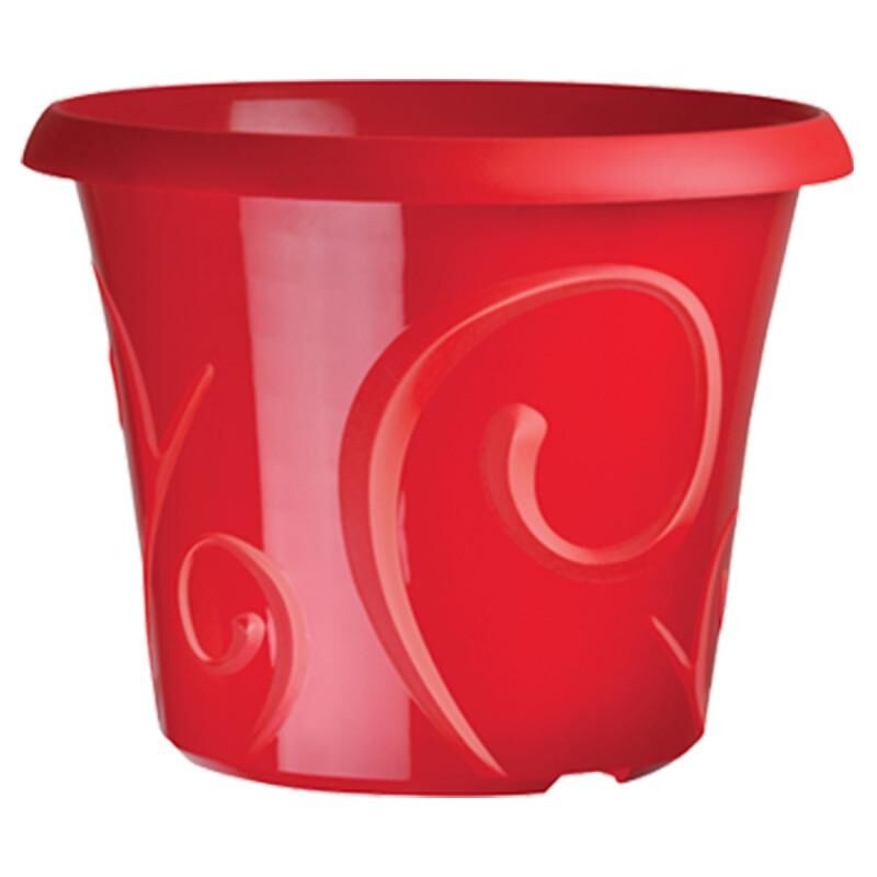 Pot de fleur Volutes Rouge 34 cm