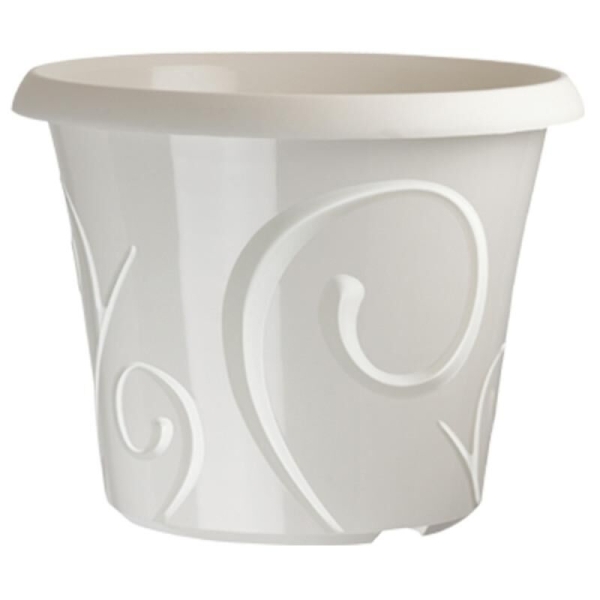 Pot de fleur Volutes Blanc 34 cm