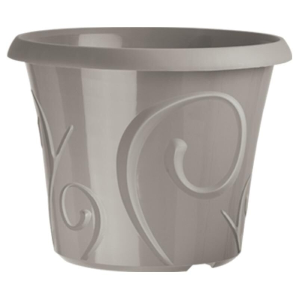 Pot de fleur Volutes Gris Galet 25 litres