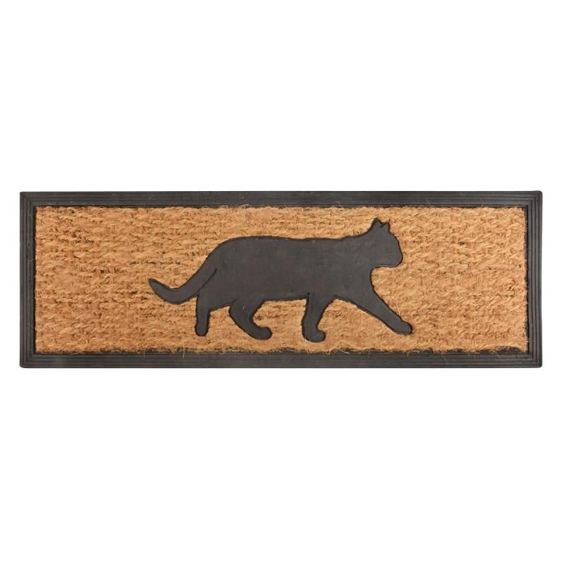 Tapis cocos/caoutchouc Chat 75 x 25 cm