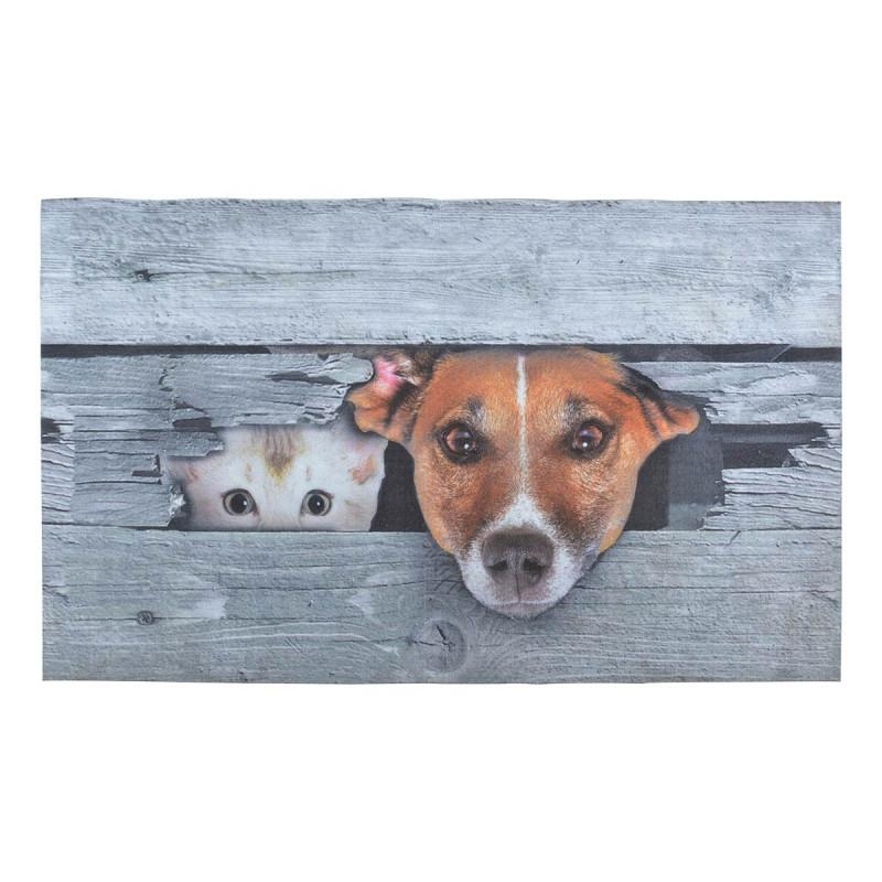 Tapis Chien et chat 76 x 46 cm