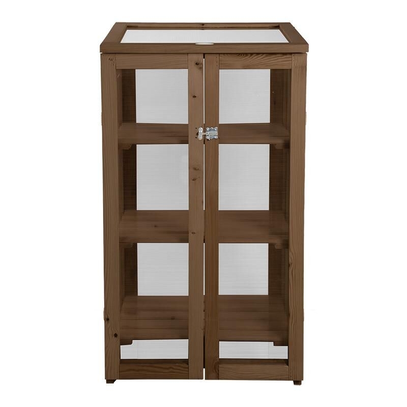 Serre de jardin Bois et polycarbonate 125cm