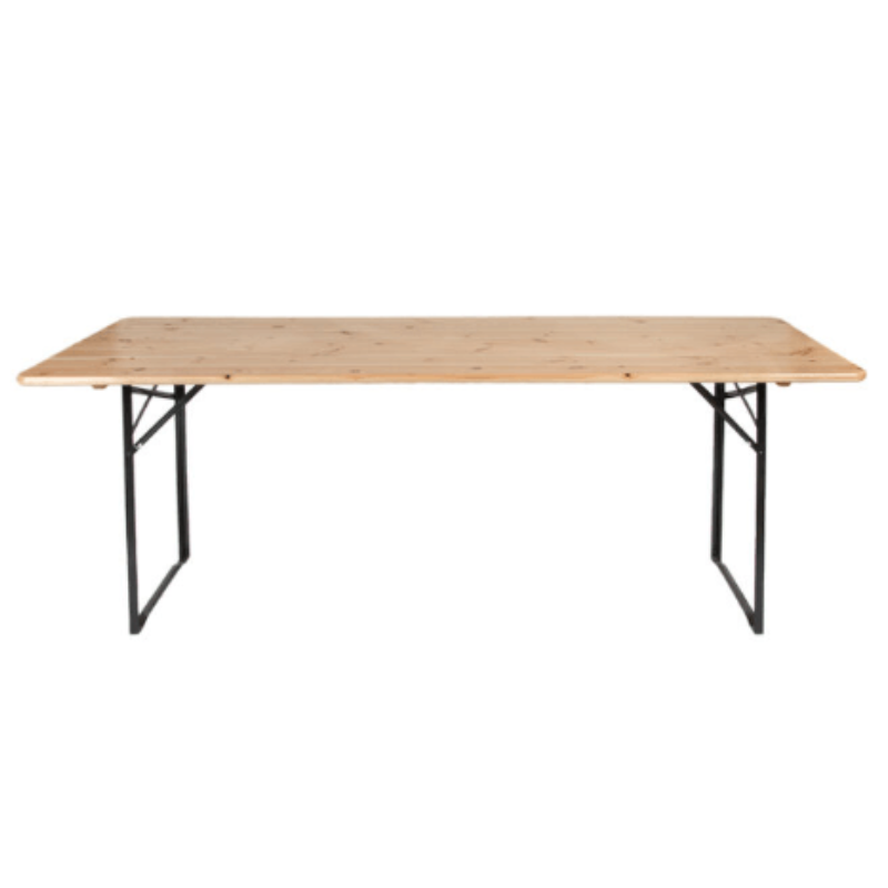 Table de brasserie en Bois et banc 220 cm