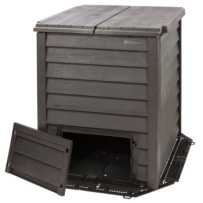 Composteur 400 litres extérieur imitation bois THERMO WOOD