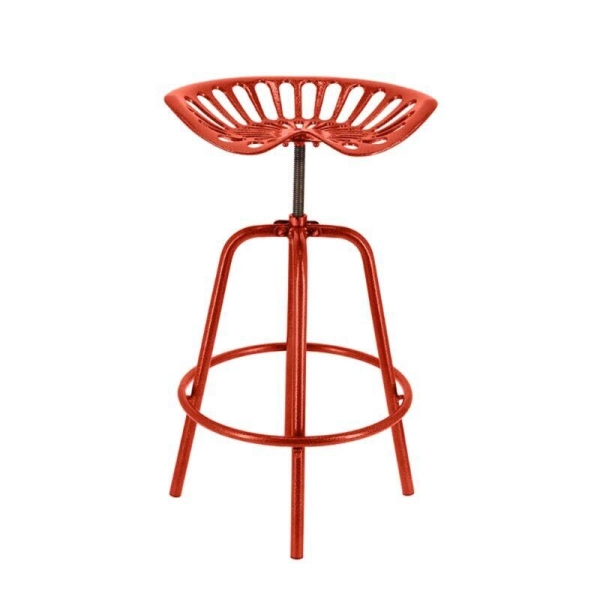 Tabouret de bar Design Retro Rouge