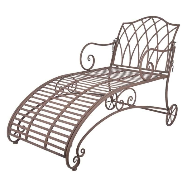 Chaise longue de jardin pas chere en Acier