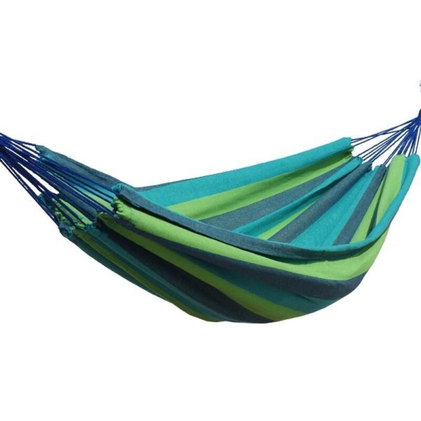 Hamac double pour 2 personnes bleu et vert