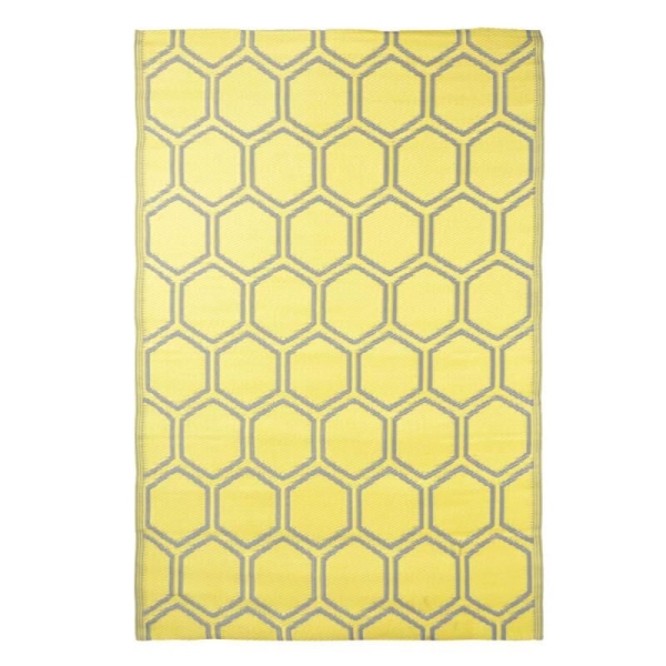 Tapis d'extérieur nid d'abeilles 182 cm