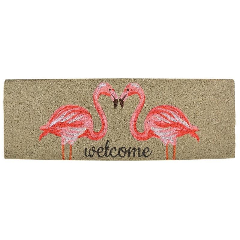 Tapis cocos flamands roses 75 x 25 cm