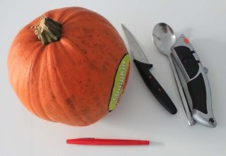 Halloween citrouille - le matériel nécessaire