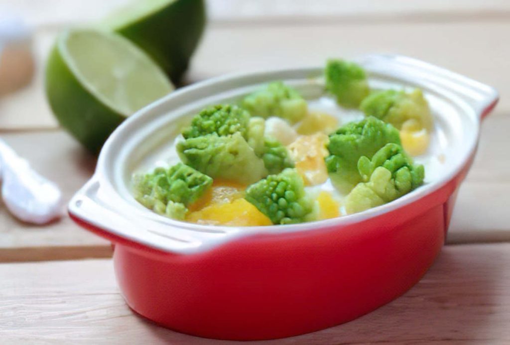 Cocotte de Sar (poisson) au chou Romanesco