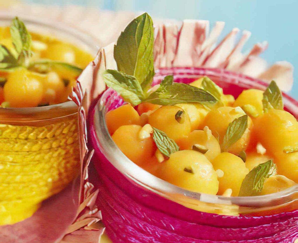 Recette de Salade_melon_fruits_secs