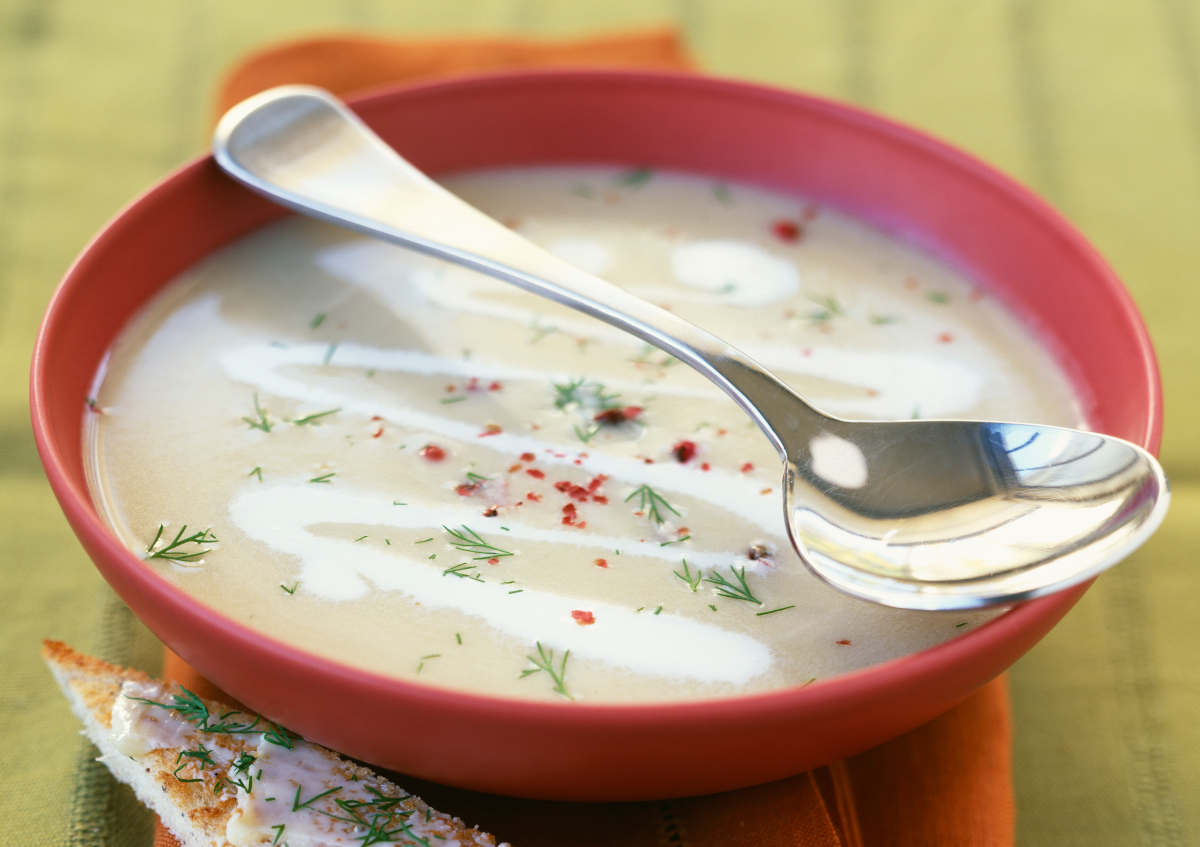 Recette de potage aux champignons