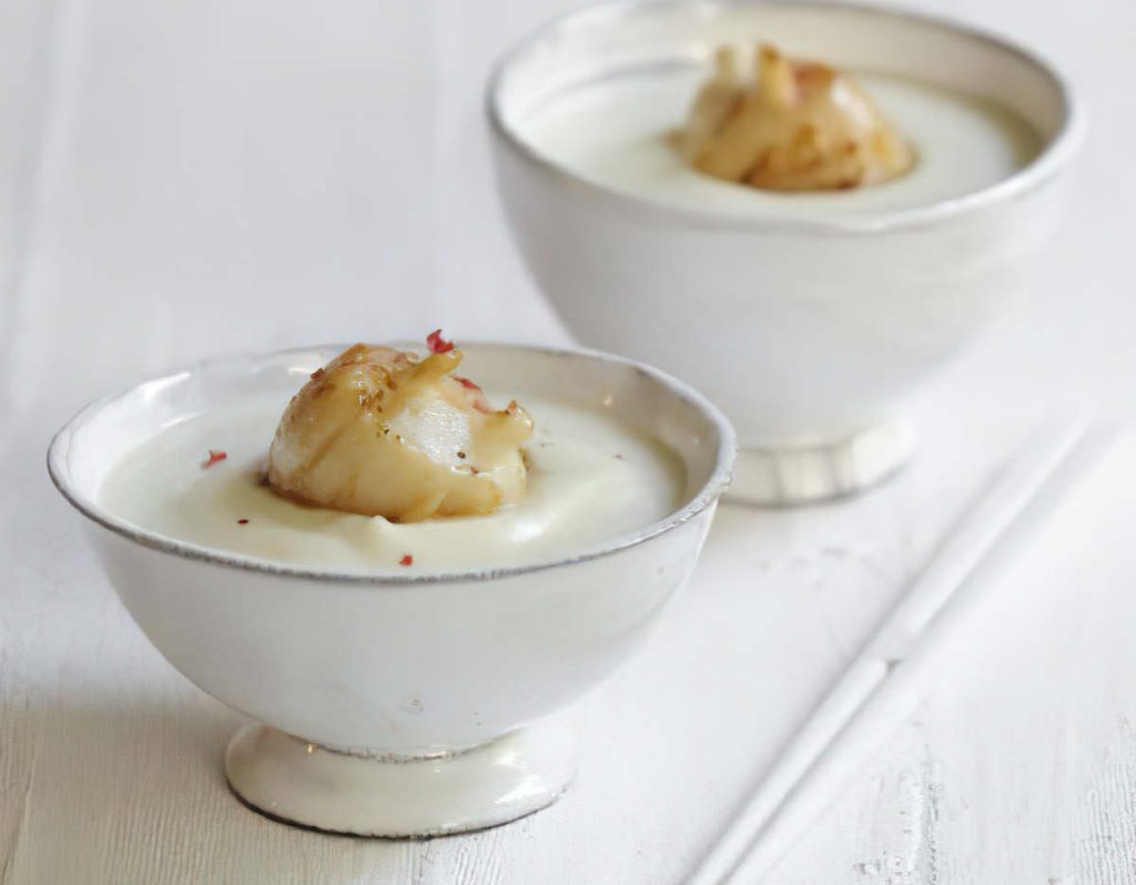 Veloute de chou-fleur Saint-Jacques